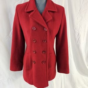 Red Pea Coat